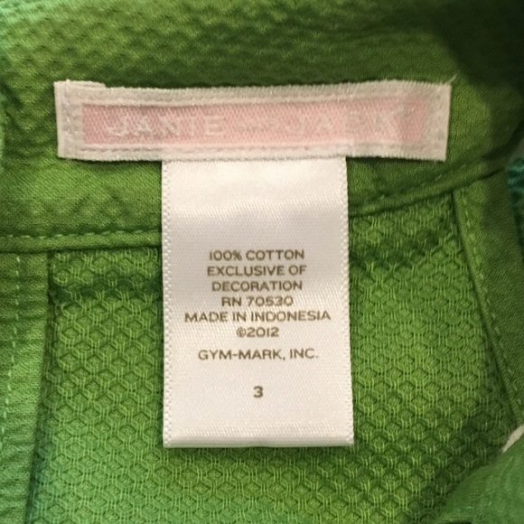 Janie & Jack Bright Green & White Lace Sundress - Picture 7 of 7